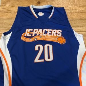 XL IE Pacers basketball jersey #20 inland empire